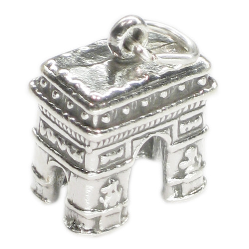 Arc de Triomphe sterling silver charm .925 x 1 French Landmark charms