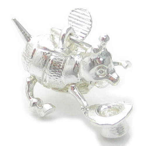 Mr Bumble Bee sterling silver charm .925 x 1 Bees charms
