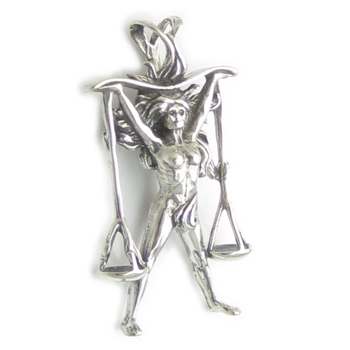 Libra sterling silver pendant .925 x 1 Zodiacs pendants