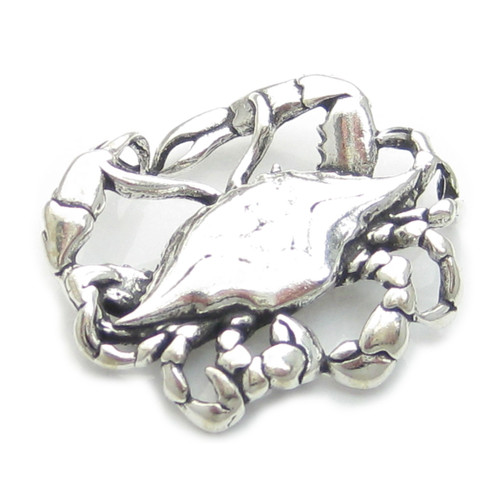 Crab sterling silver pendant .925 x 1 Crabs Cancer Zodiac pendants