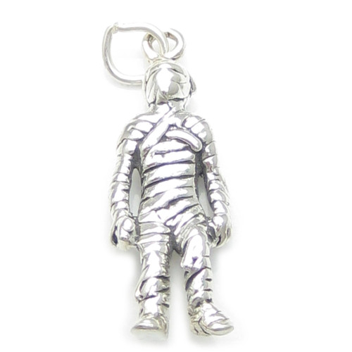 Mummy sterling silver charm .925 x 1 Mummies Horror Halloween charms