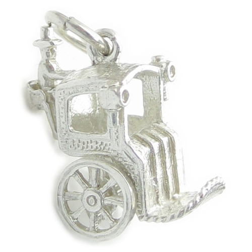 Hansom Cab sterling silver charm .925 x 1 Victorian Transport charms