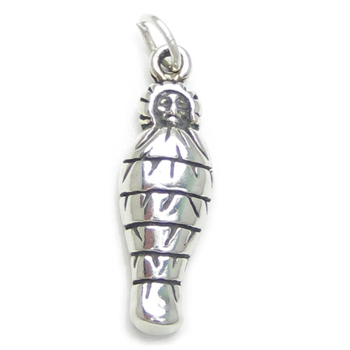 Egyptian Mummy sterling silver charm .925 x 1 Egypt Mummys Mummies