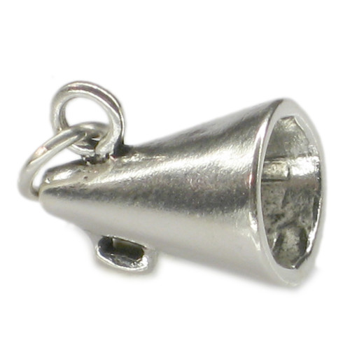 Megaphone sterling silver charm .925 x 1 Loudhailers charms