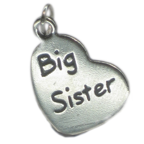 Big Sister sterling silver charm .925 x 1 charms for Sisters
