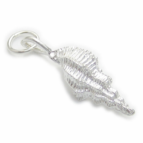 Shell sterling silver charm .925 x 1 shells beach sea charms C