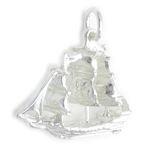 Galleon ship sterling silver charm .925 x 1 Boats Ships charms
