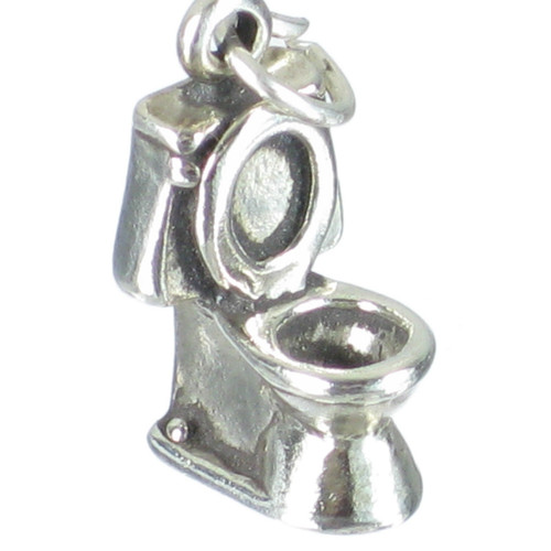 Toilet sterling silver charm .925 latrine john dunny lavatory charms
