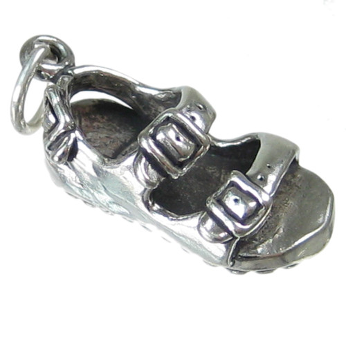 Sandal sterling silver charm .925 x 1 Footwear Sandals Shoes charms