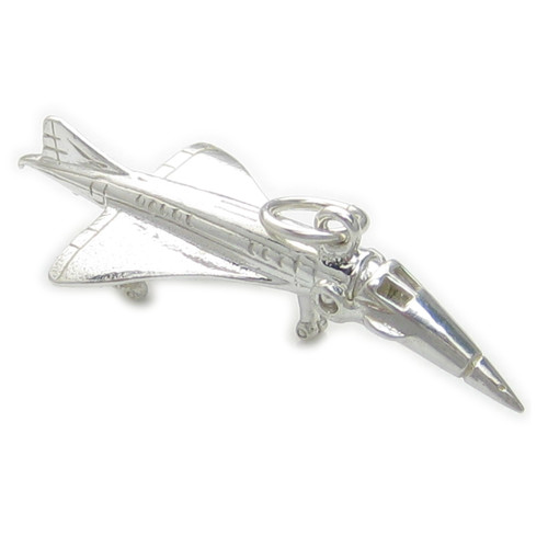 Concorde Jet Plane Sterling Silver Charm Pendant .925 planes charms