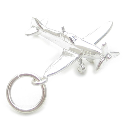 Spitfire sterling silver charm .925 x 1 Spitfires planes Aircraft charms