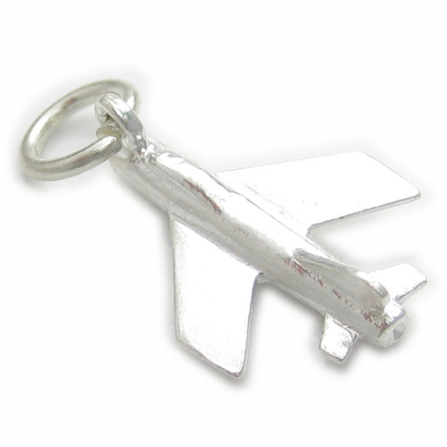 Jaguar Aircraft TINY sterling silver charm .925 Planes charms
