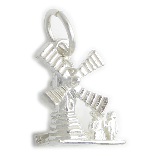 Windmill sterling silver charm .925 x 1 Windmills charms