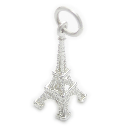 Eiffel Tower Sterling Silver Charm .925 x 1 Paris France French Charms