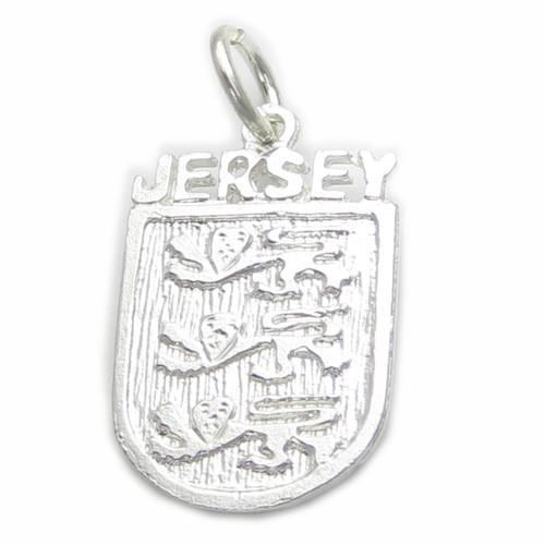 Jersey Crest sterling silver charm .925 x 1 Travel Country Jersey charms