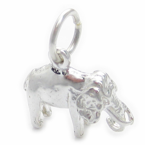 Elephant SMALL sterling silver charm .925 x 1 Elephants charms