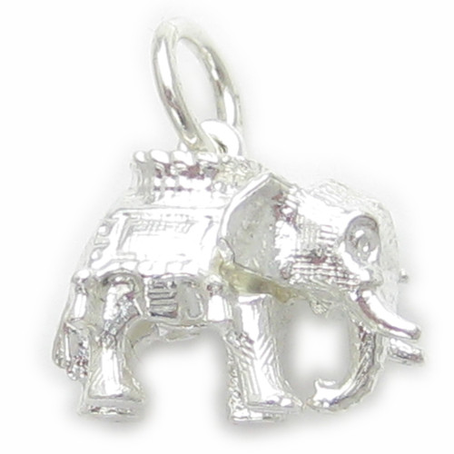 Elephant sterling silver charm .925 x 1 Elephants charms E