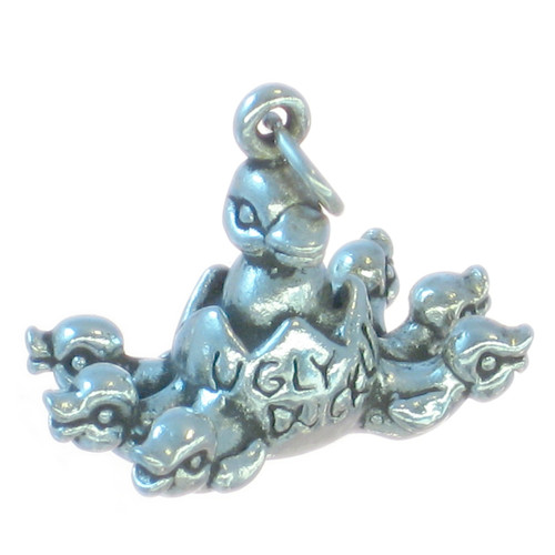 Ugly Duckling nursery rhyme sterling silver charm .925 x 1 charms