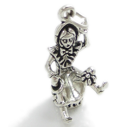 Little Miss Muffet sterling silver charm .925 x 1 Nursery rhyme charms