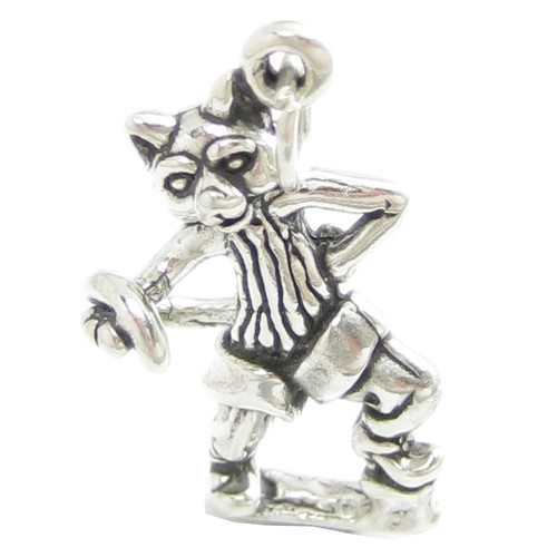 Puss in Boots Pantomime sterling silver charm .925 x 1 Panto charms