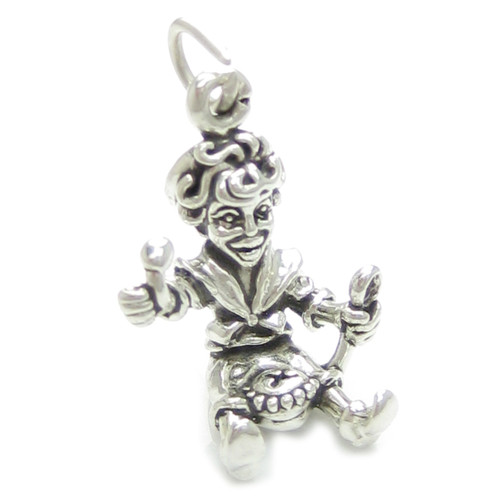 Little Jack Horner sterling silver charm .925 x 1 Nursery rhyme charms