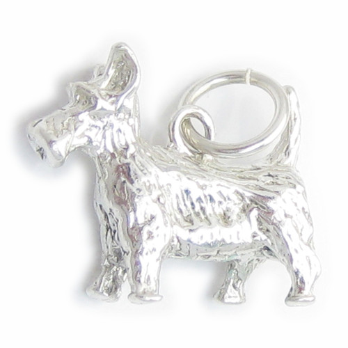 Scottie Scotty dog sterling silver charm .925 x 1 Scotts dogs charms