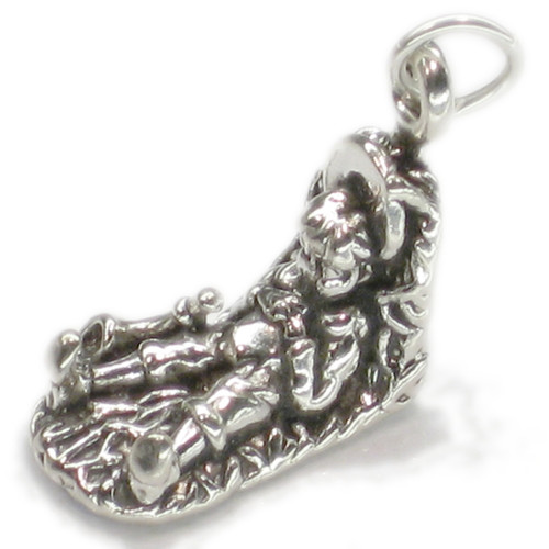 Little Boy Blue sterling silver charm .925 x 1 Nursery rhyme charms