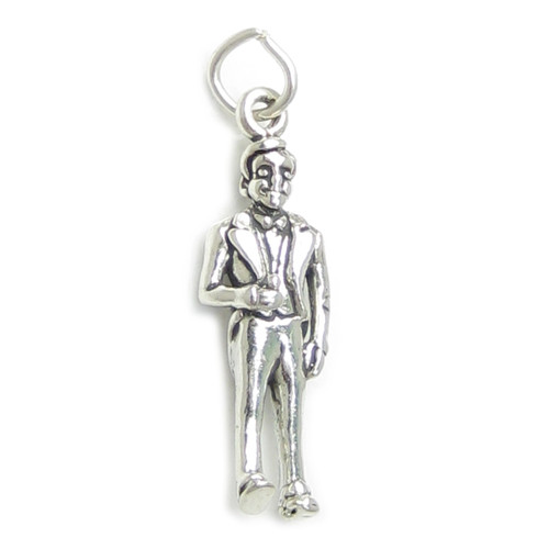 Groom sterling silver charm .925 x 1 Bridegroom Marriage wedding charms