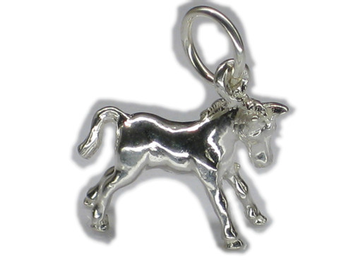 Pony Horse sterling silver charm .925 x 1 Ponies and Horses charms