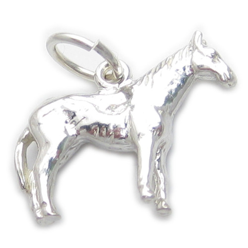 Horse sterling silver charm .925 x 1 Horses charms I1