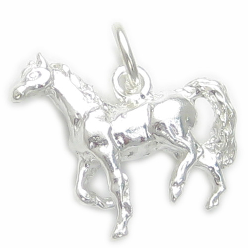 Horse sterling silver charm .925 Horses charms J1