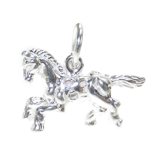 Horse small sterling silver charm .925 Horses Ponies charms