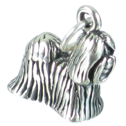 Shih Tzu sterling silver charm .925 x 1 Shitsu ShihTzu Dog charms