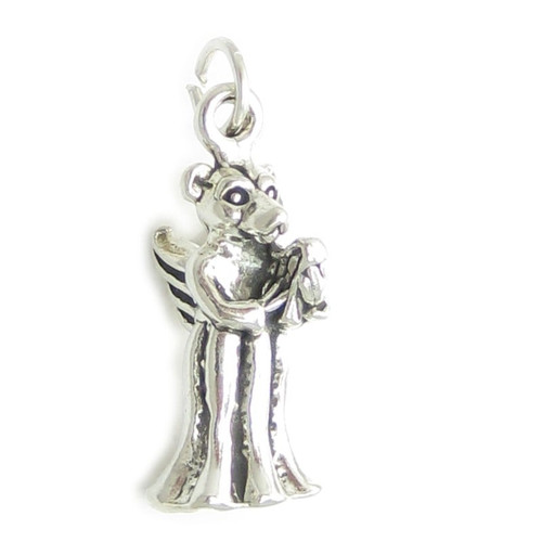 Bear Angel sterling silver charm .925 x 1 Bears Angels charms