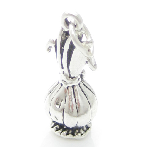 Onion sterling silver charm .925 x 1 Onions Vegetable Vegetables charms