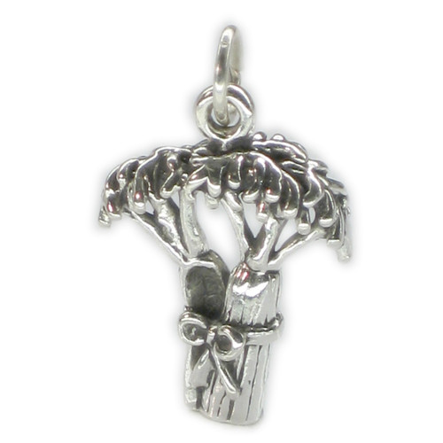 Celery sterling silver charm .925 x 1 Vegetable Veg charms