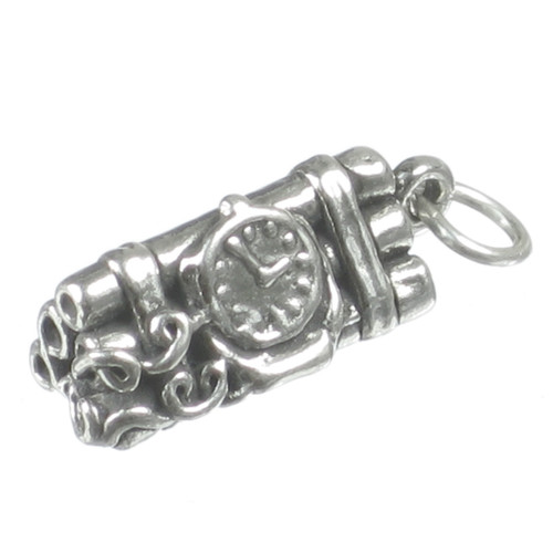 Time Bomb Dynamite sterling silver charm .925 Explosive charms
