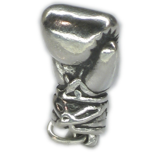 Boxing glove sterling silver charm pendant .925 x 1 Boxers Gloves