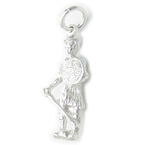 Scottish Warrior sterling silver charm .925 x 1 Scotland Battle Warriors