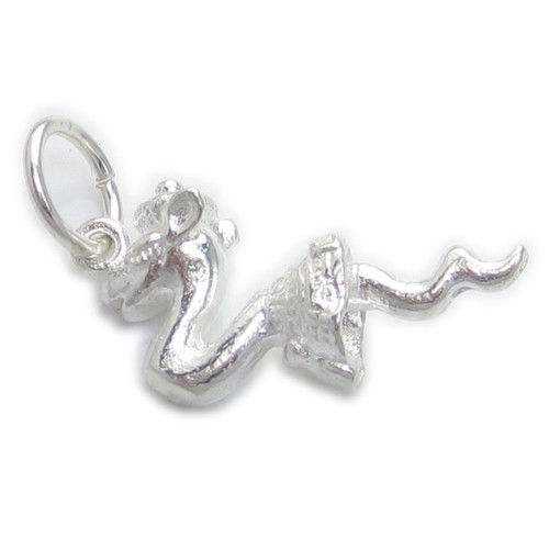 Loch Ness Monster Wearing A Kilt sterling silver charm .925 x 1 Nesie
