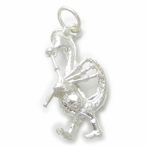 Loch Ness Monster sterling silver charm .925 x 1 Scotland Nessie charms