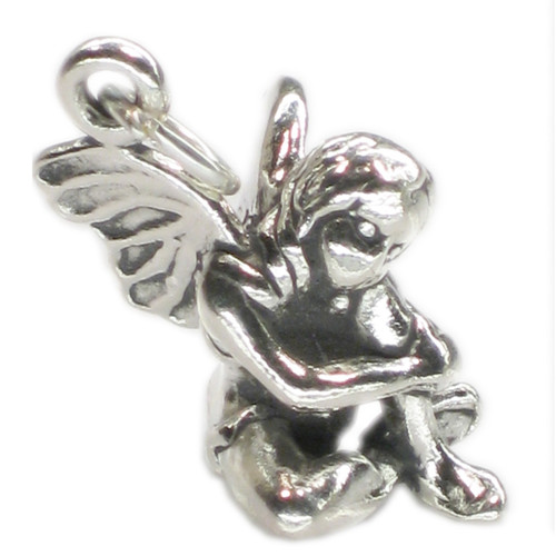 Fairy sterling silver charm pendant .925 fairies pendants charms