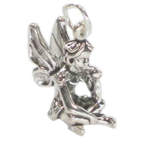 Fairy sterling silver charm pendant .925 x 1 faires charms pendants
