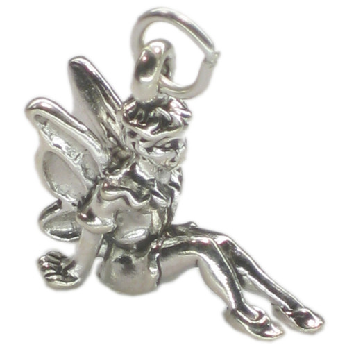 Fairy sterling silver charm pendant .925 x 1 faires charms pendants A1