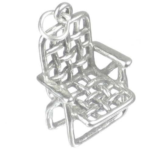 Garden Chair sterling silver charm .925 x 1 Gardens Lawn Chairs charms