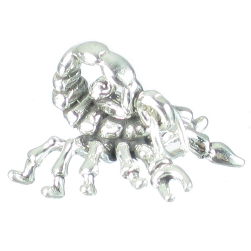 Scorpion sterling silver charm .925 x 1 Scorpio Zodiac Scorpions charms