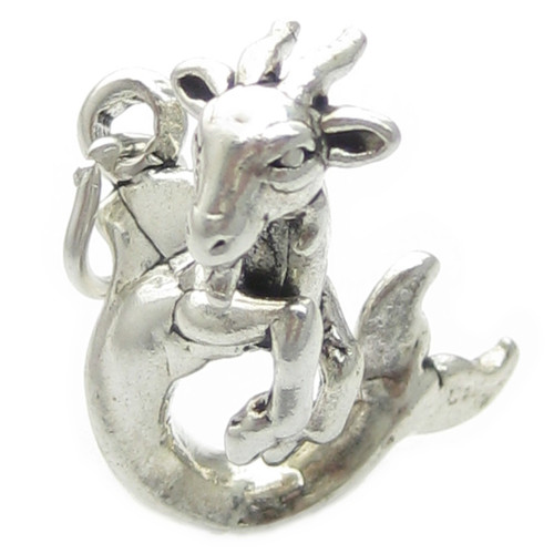 Goat - Ram sterling silver charm .925 Capricorn Zodiac Goats charms