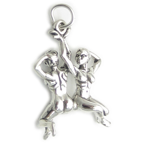 Gemini Twins sterling silver charm .925 x 1 Zodiacs charms