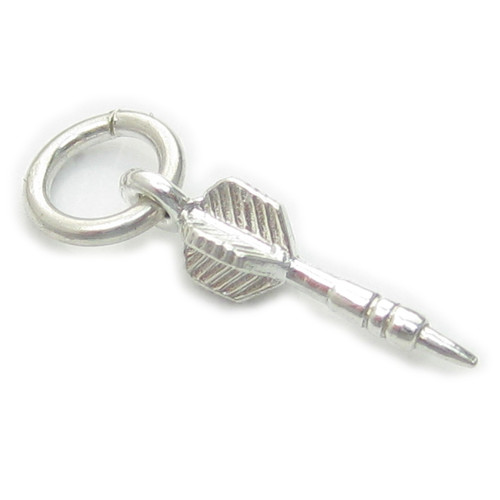 TINY Dart sterling silver charm .925 x 1 Single TINY darts charms