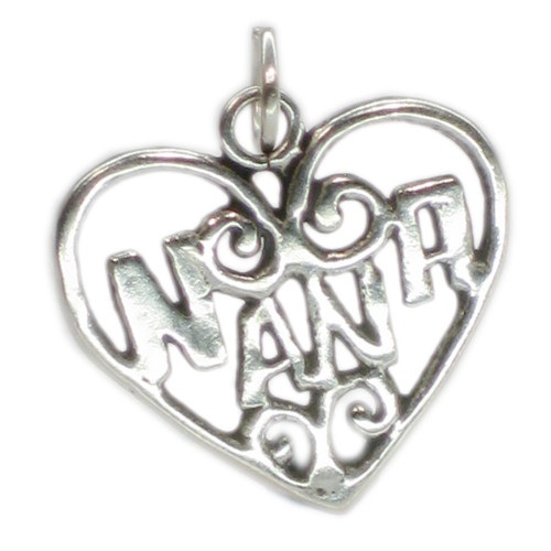 Nana sterling silver charm pendant .925 x 1 Nanas Grandparent charms